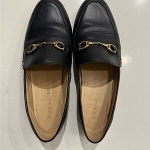Coach Black Leather Loafers